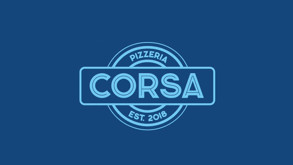 Pizzeria Corsa - Logo (1 color)